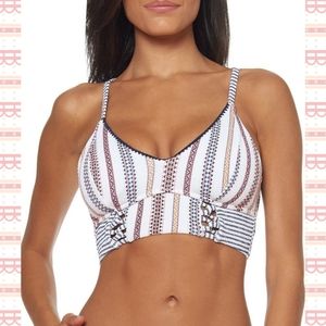NWT Jessica Simpson Bohemian Cropped Cami Bikini